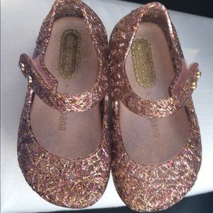 Rose gold Mini Melissa shoes